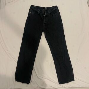 Aritzia Black Denim Forum Jeans